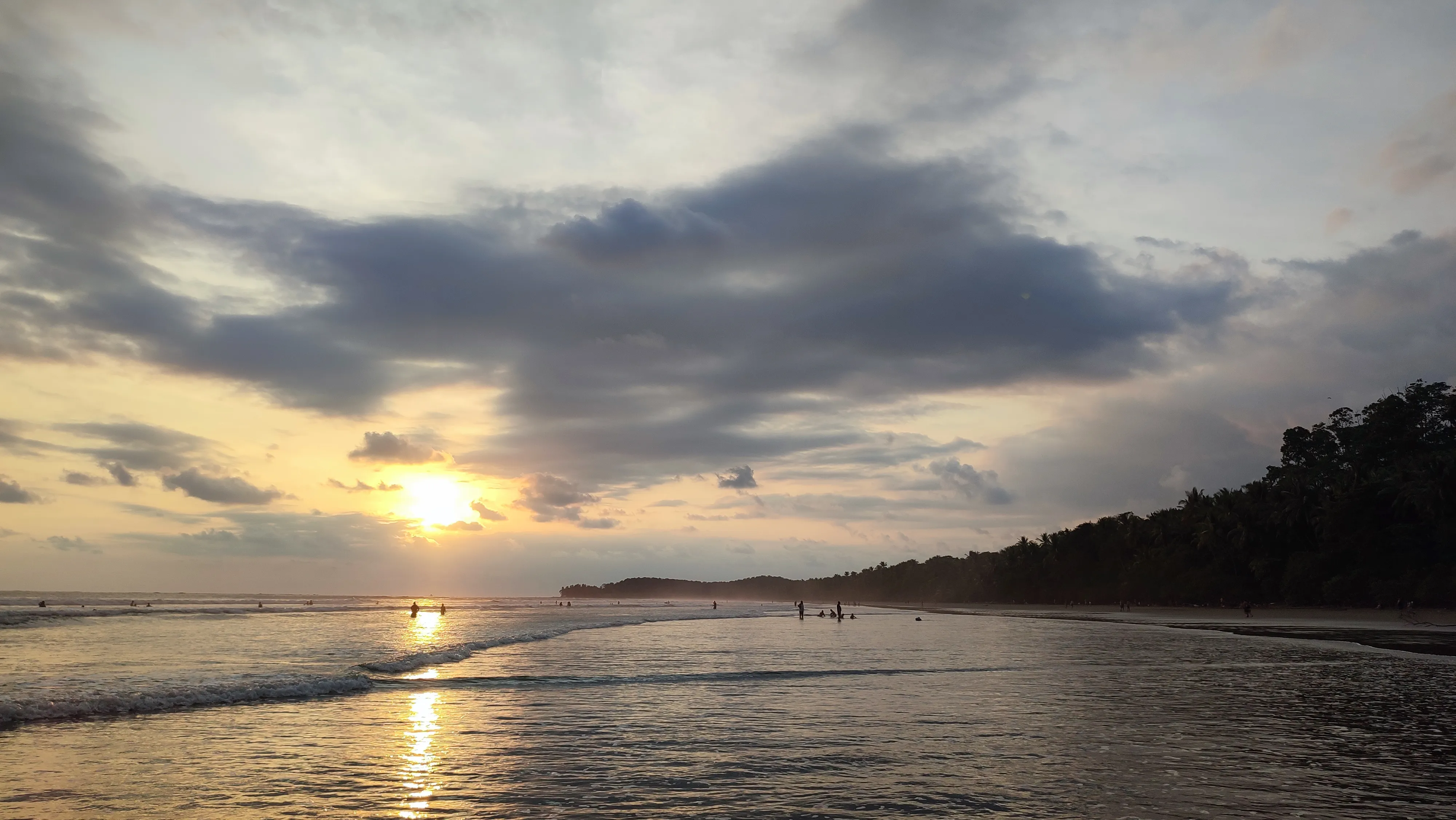 Marino Ballena National Park is located just 25 minutes from the reserve. It displays one of a kind sunsets all year round.