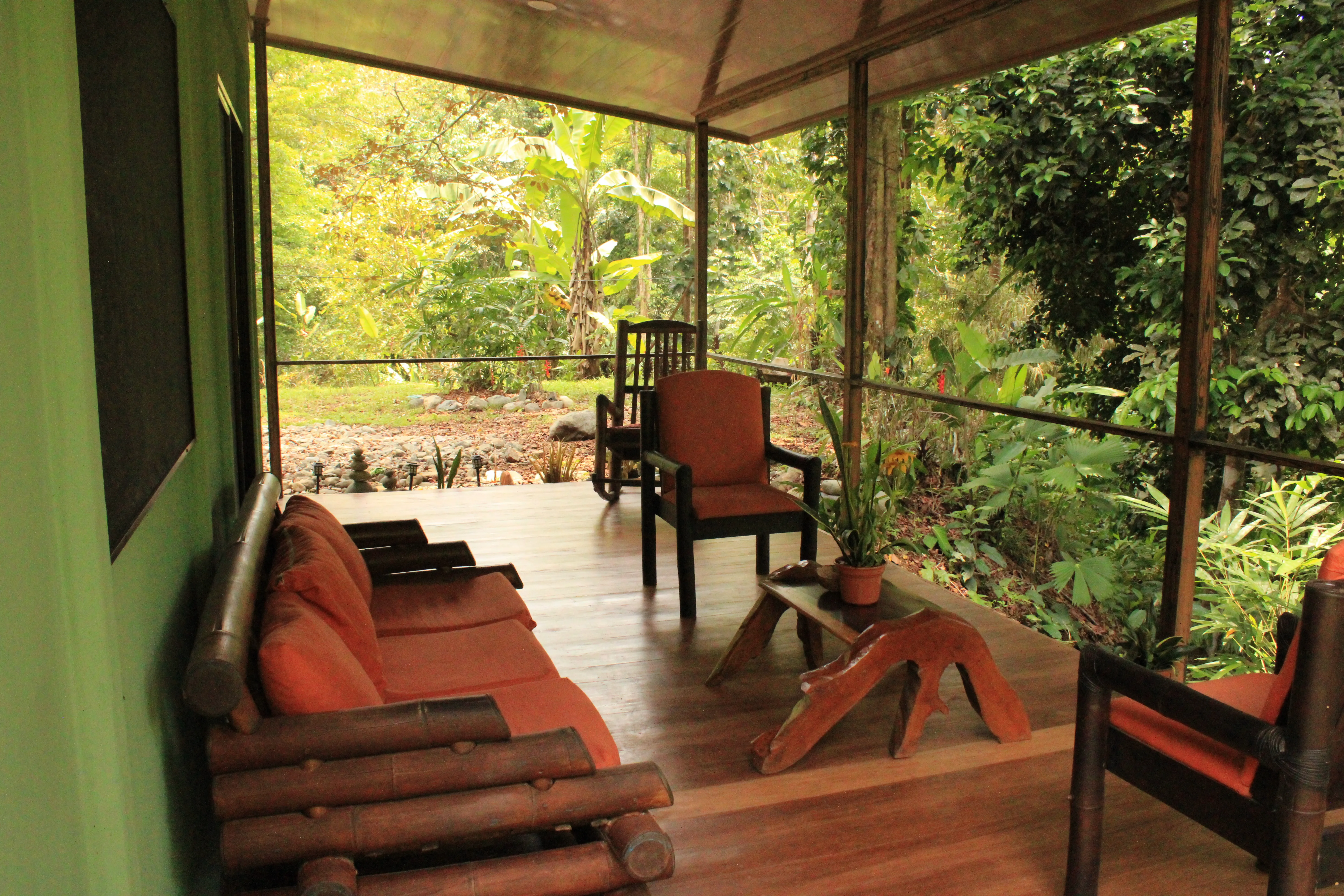 comfy couch in the terrace