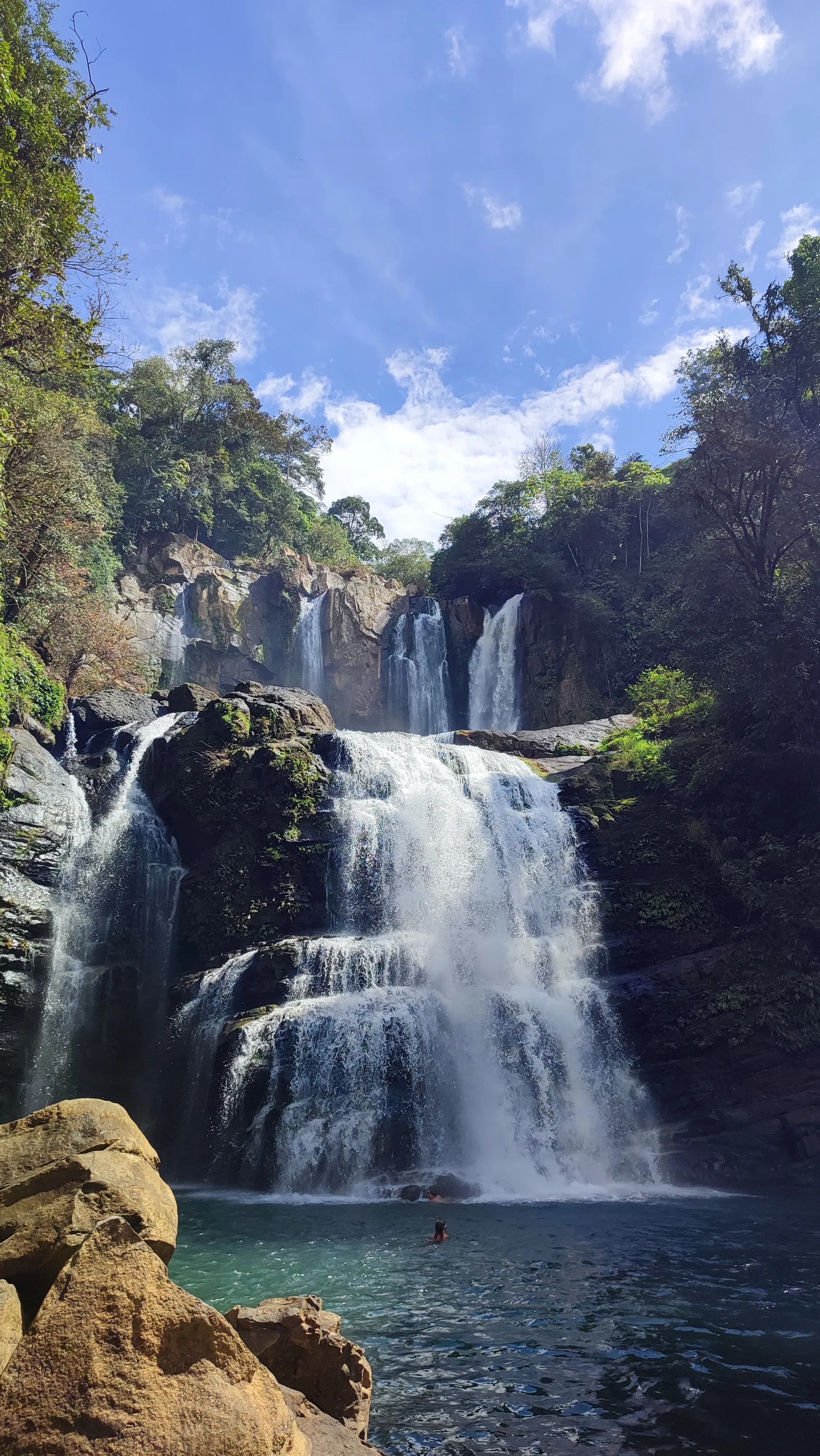 nauyaca waterfalls. The waterfalls are over 80 meters high.